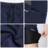 Arsuxeo 2 In 1 Padded Bike Shorts with Pockets Men Breathable Exercise Shorts for Training Biking Cycling Summer shorts for men 6