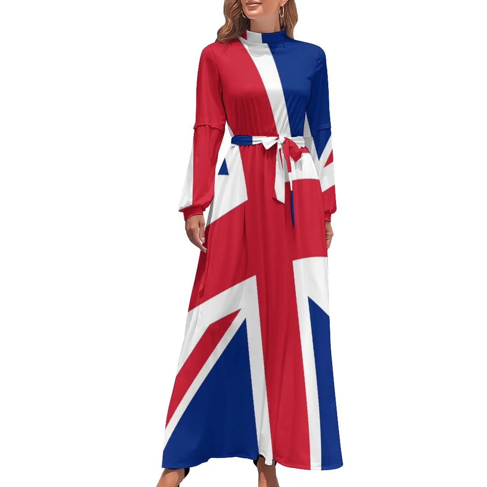 thumbnail image 1 of Estado diagonal de la Unión - Jack que es :) Vestido largo vestidos de noche de lujo para mujer 2024 vestidos de noche de lujo 2024, 1 of 5