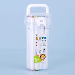Vibrant Washable Water - Based Marker Pens for Creative Drawing and Learning (12 colors)