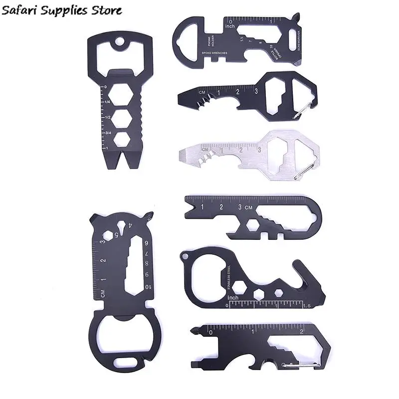 Multitools Edc Stainless Steel Keychain Gear Gadget Bottle Opener Multi