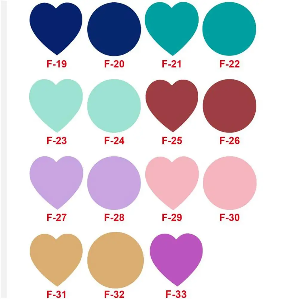 500pcs Colorful Heart-shaped Sticker Self-adhesive Sticker Label For Wedding Party Decoration Gift Sealing dropshipping