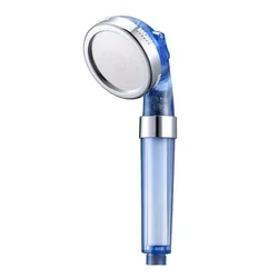 High - Pressure Adjustable Handheld Showerhead with Anion Stones Filter - Luxury Bathroom Accessory (Blue type B)