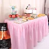 Rectangle Tulle Table Cover Waterproof Table Skirt Disposable Tablecloth for Birthday Party Supplies Wedding Decoration 5