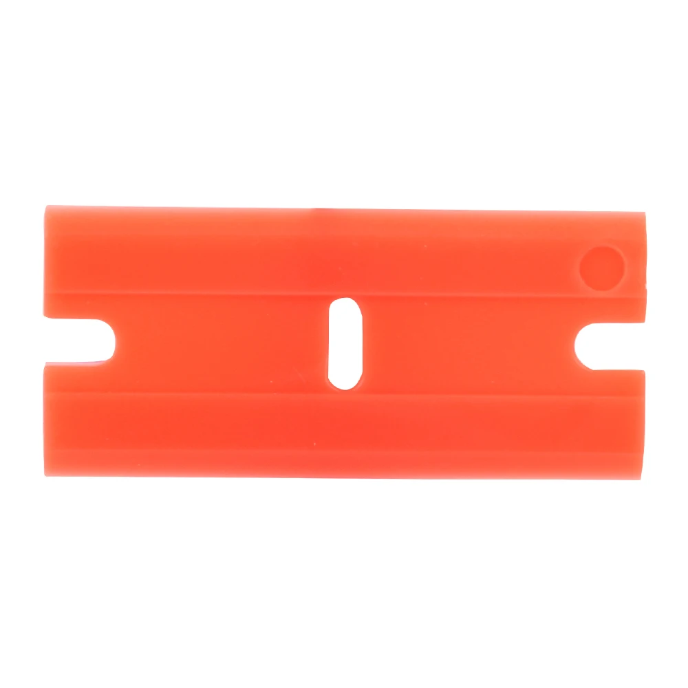 Double Edged Plastic Razor Blade Lable Clean Razor Glue Remover Window Glass Clean Scraper Car Wrap Sticker Squeegee razor blade scraper vinyl squeegee window tinting squeegee window scraper tool scraper tool kit window scraper razor blade scrapers car film scraper window tint squeegee car vinyl scraper 100pcs