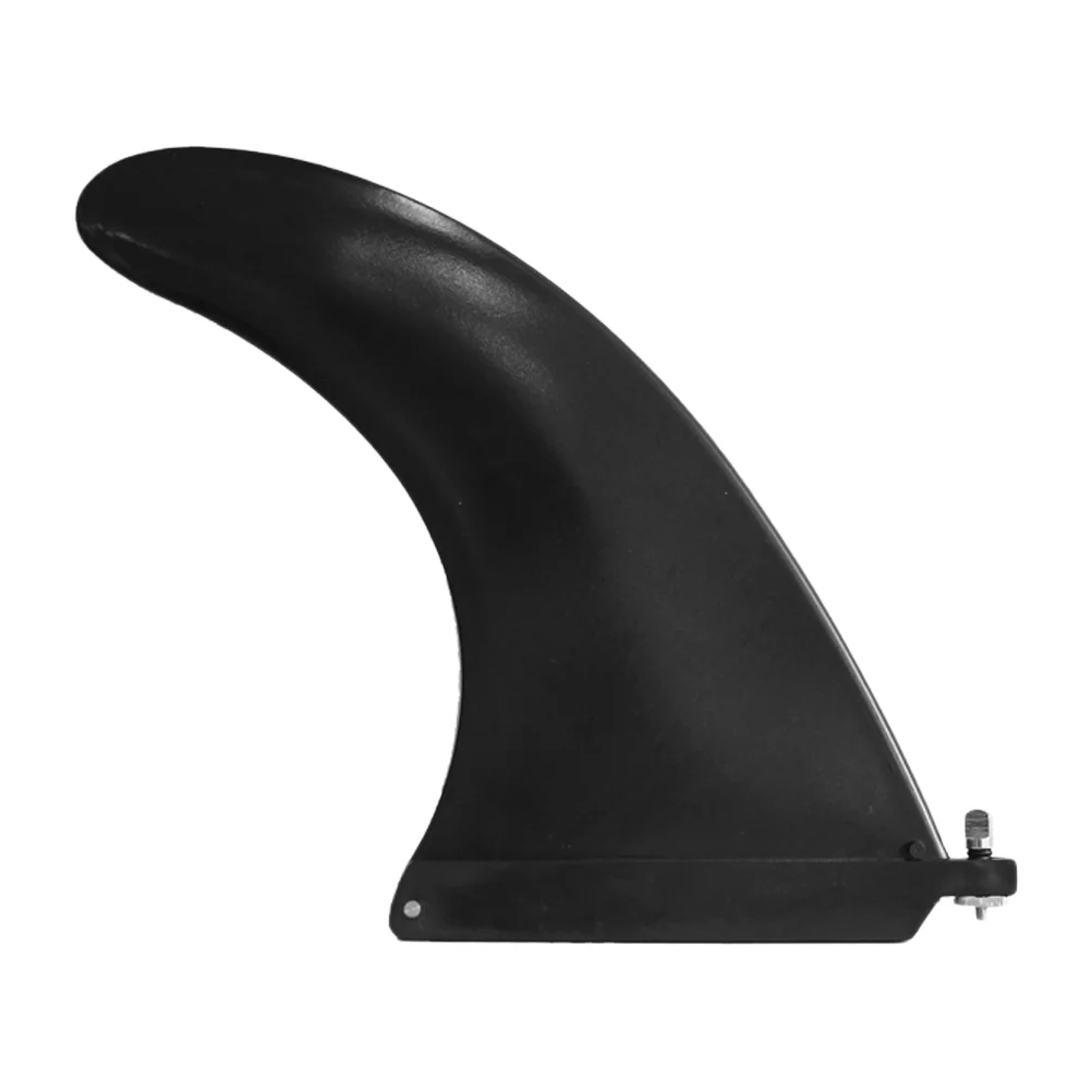 

1Pc Inflatable Surfboard Tail Fin Marine SUP Large Fish Fin With Screw Removable Splitter Paddle Tail Rudder (Black)