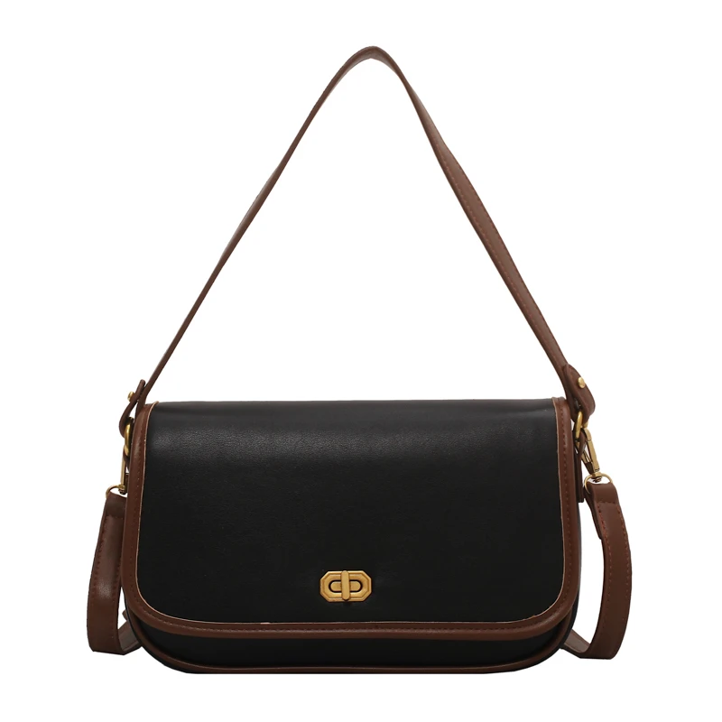

ACELURE Fashion All-match Small Women Shoulder Bag Ladies Solid Color Messenger Bag White Brown Black PU Leather Shopping Wallet