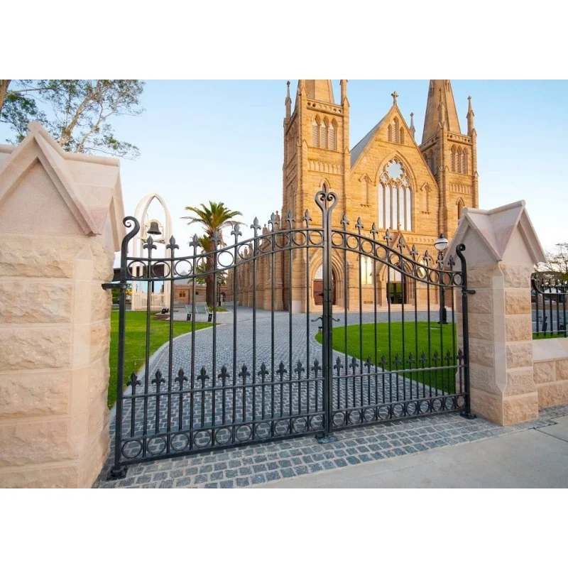 CBMmart Direct Selling Different Design Wrought Iron Swing Gates For Villas