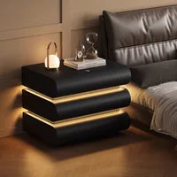 Table de chevet de luxe pour chambre à coucher, organisateur gain de place, décoration, bibliothèque, armoires à café, meubles de salon 4