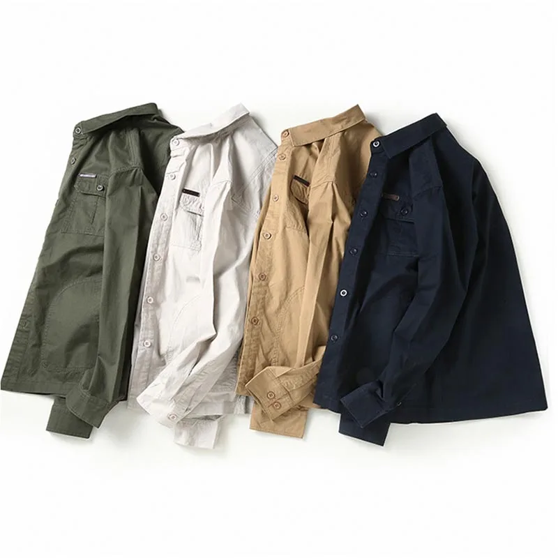 Men's Luxury Clothing Corduroy Shirt Social Male Military Button Up Fashionable Long Sleeve T-shirt Tshirts Tactical Man Black