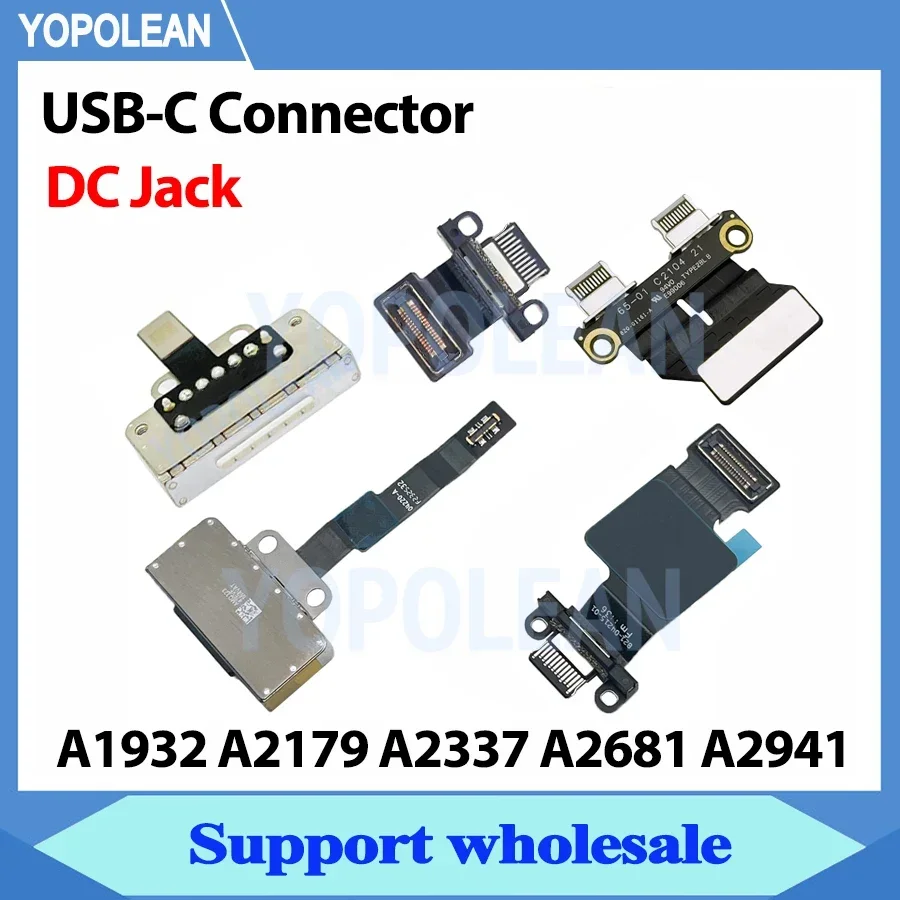 A1932 A2179 A2337 Replacement Jual DC POWER JACK I/O USB-C BOARD FLEX ...