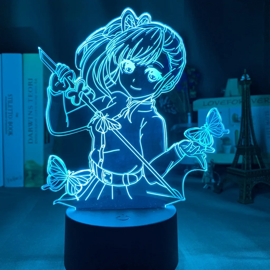 Anime Led Light Kimetsu No Yaiba Kokushibo for Bedroom Decoration Night Light Gift Manga 3d Lamp Demon Slayer Room Decor home depot dinosaur light Night Lights