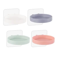 Waterproof Storage Rack Liquid Soap Dispenser Holder Wall Mount Bathroom Shelf 1