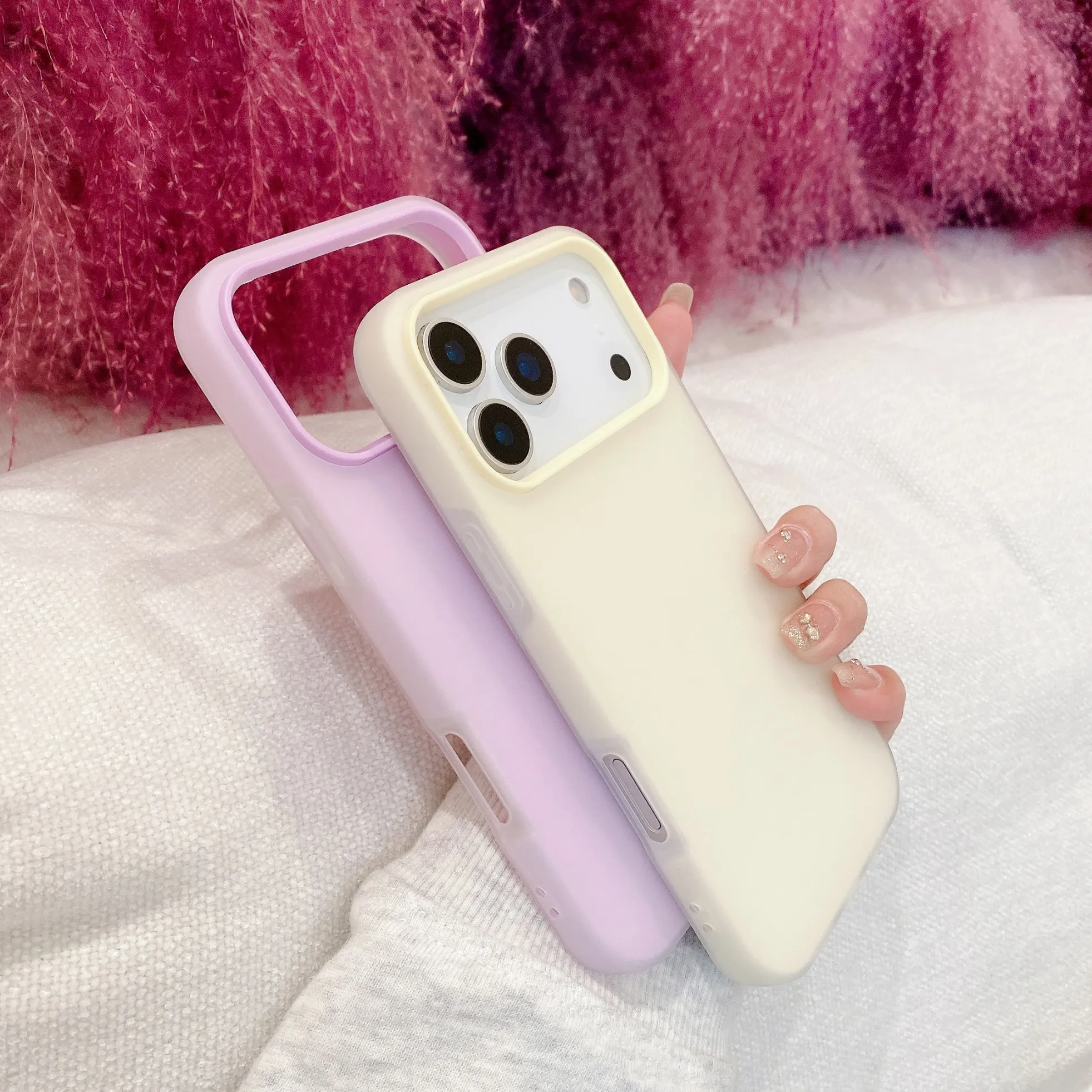 Vibrant Candy Colors Dual-Layer Shockproof Phone Case