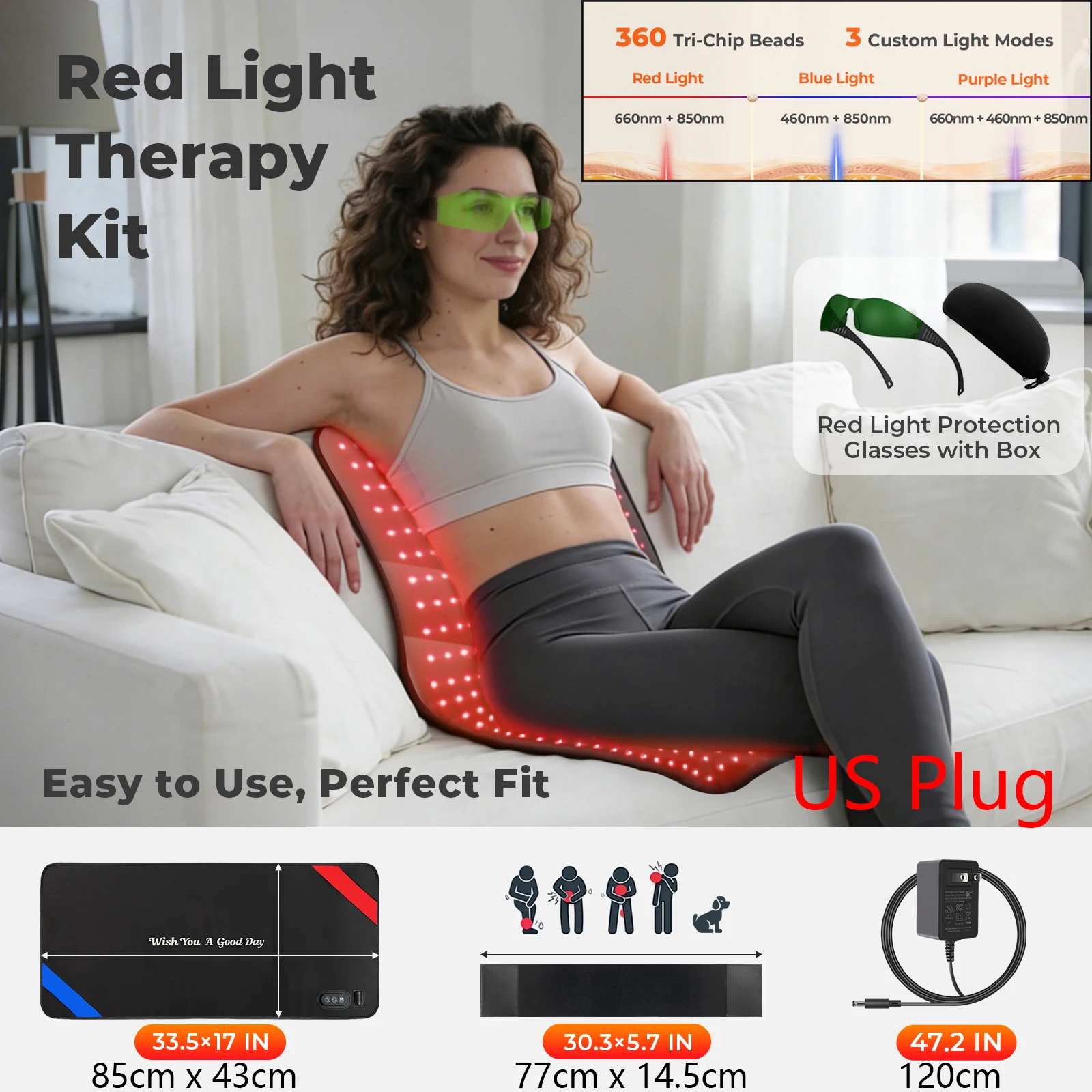 360LEDs-US Plug
