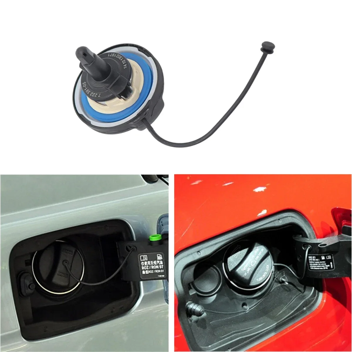 Fil De Bouchon De Réservoir Carburant Pour BMW E36, E39, E46, E60, E90, E92, X3, X5, MINI - Réf 16117222391 - Neuf, Garantie 1 An