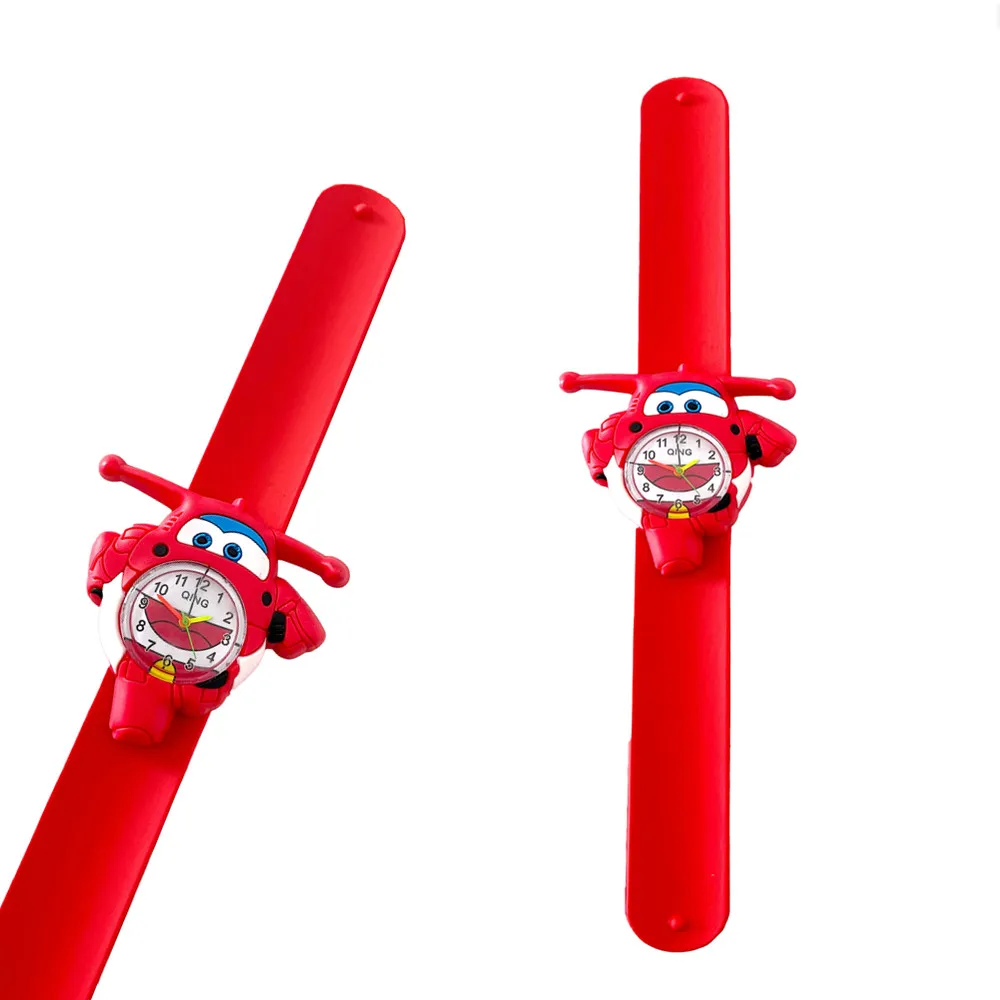 Cartoon Airplane Action Figure Silicone Wristband Gift Toy