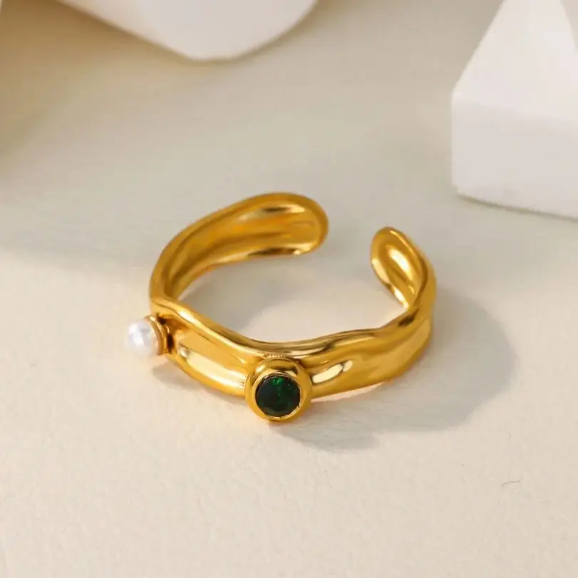 Zircon Peral Minimalist Rings For Women