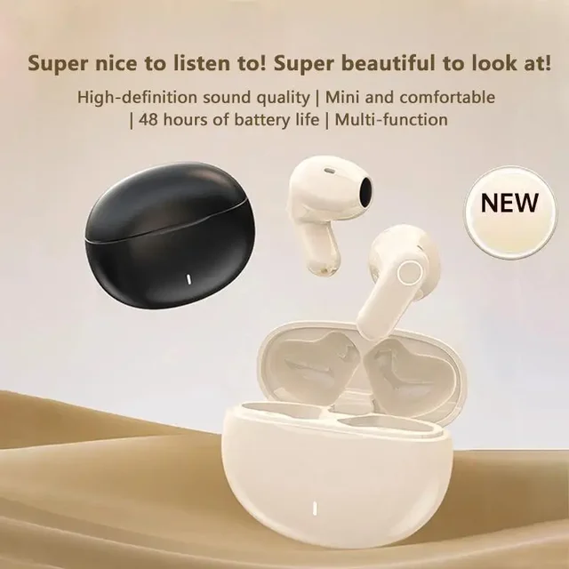 Mini Comfortable Noise-cancelling True Wireless Bluetooth Headphones With High Sound Quality Bluetooth 5.4 Earphones NEW 2025