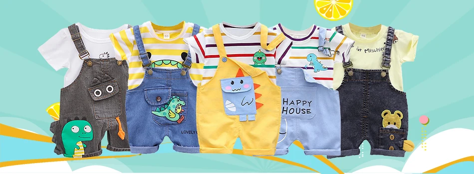 Baby boy clothes summer cotton and linen solid color short-sleeved shorts children's suit baby girl casual clothes 2-piece set Baby Clothing Set for girl