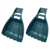 2x Leaf Grabbers for Hands Porch Lawn Yard Scoops Leaf Scoops and Claws Hand Rakes for Lawn Clippings Grass Shrub Twigs Garden 2