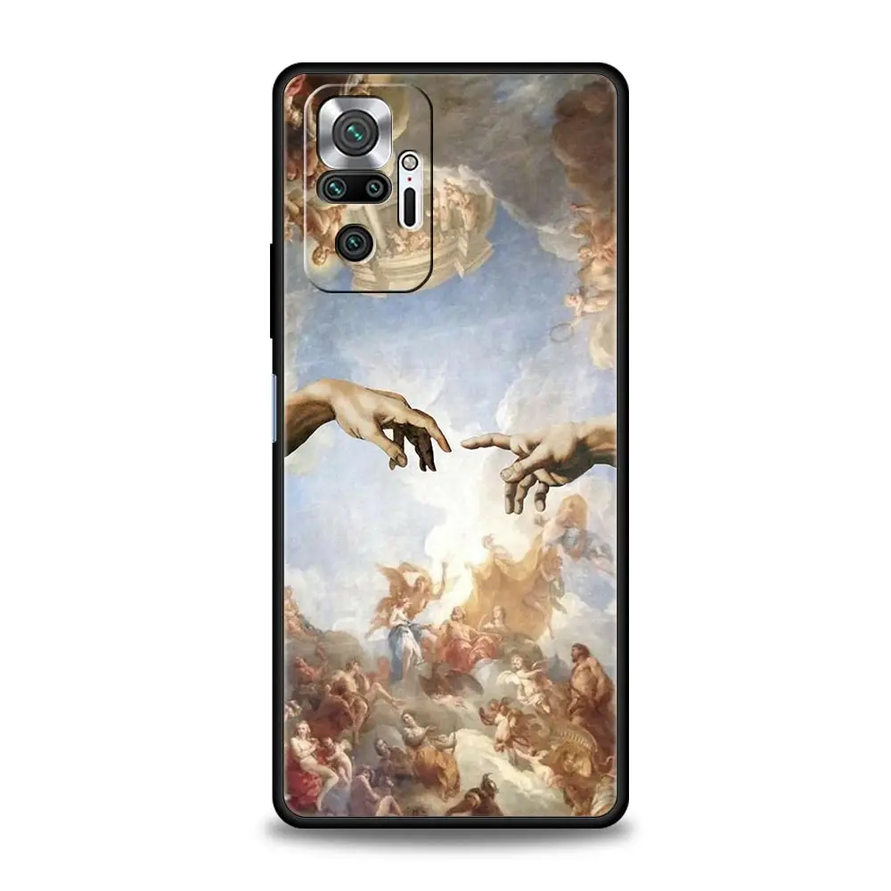 Renaissance Art Painting Black Phone Case - Stylish and Elegant Design