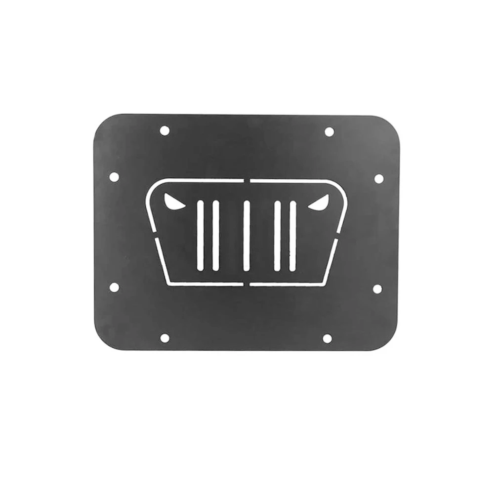 For Jeep Wrangler JK 2007-2/4-Door Spare Tire Carrier Delete Filler Plate Cover Tailgate Plug Rubber Car Accessories Black car tailgate bracket replacement