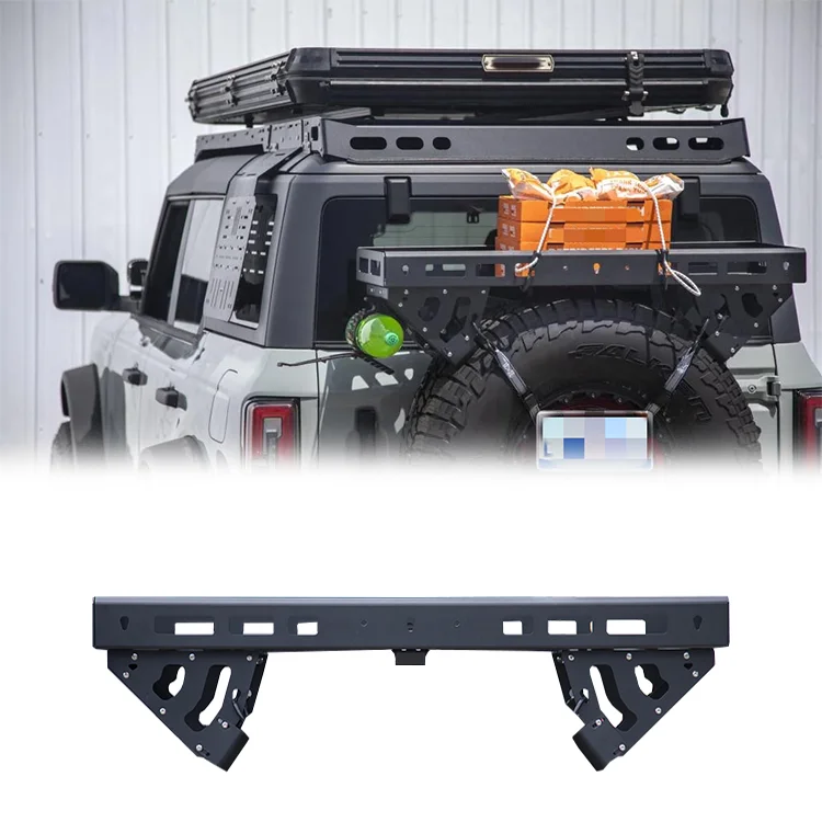 Spedking Offroad 4x4 Auto Accessories Steel Rear Spare Tire Utility Basket General For Jeep WRANGLER JL JK car accessories