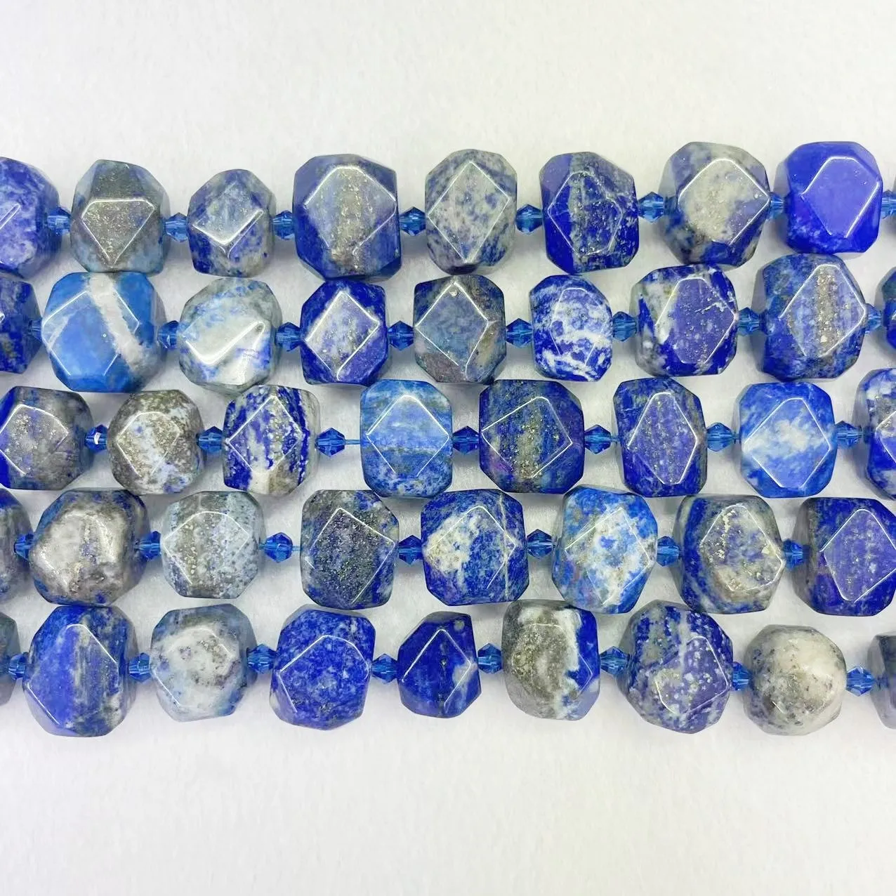 Top Grade Natural Lapis Lazuli Stone Beads Section Irregular Shape Blue Lazurite Nugget Beads Raw Ore Gem For DIY Jewelry Making