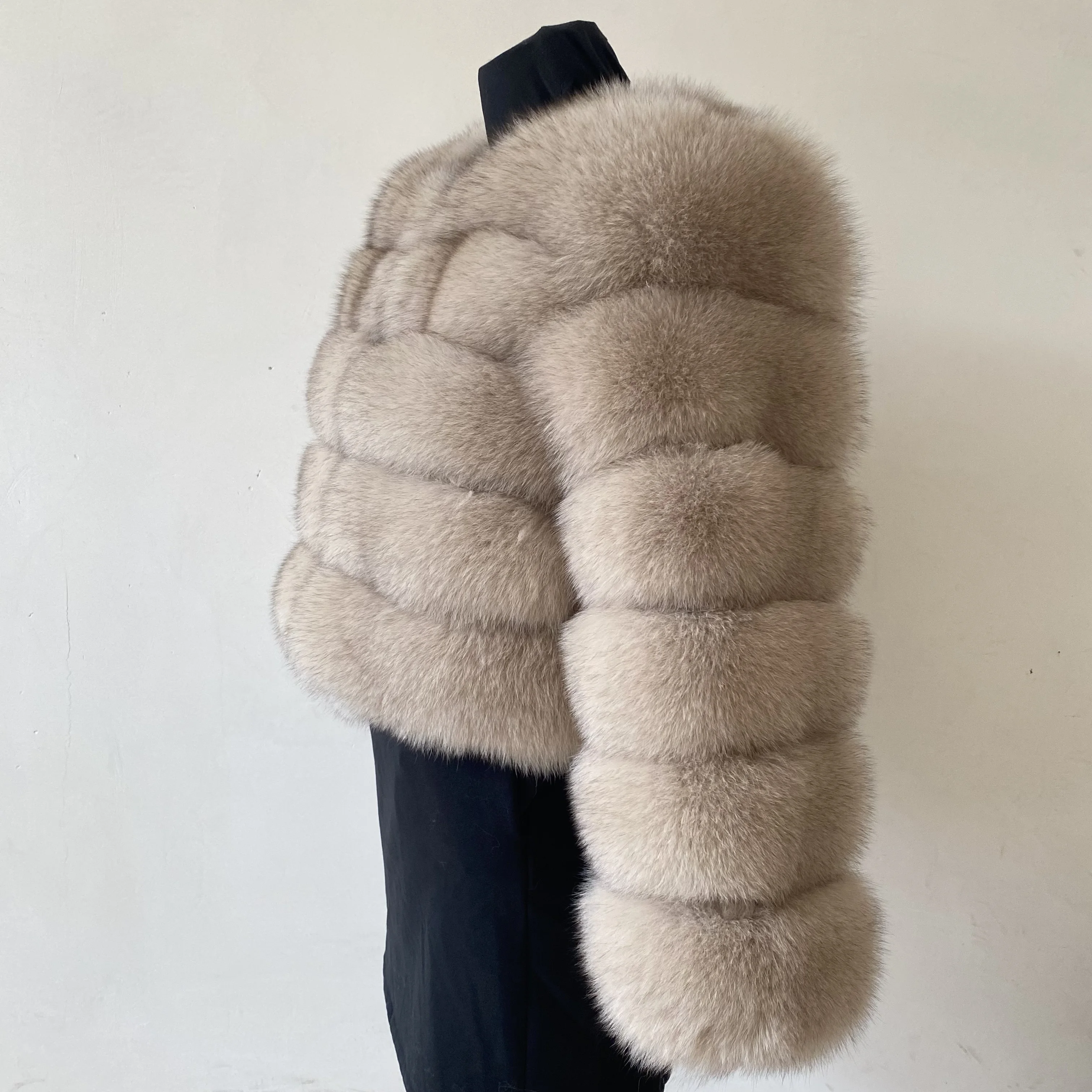 معطف نسائي من الفرو الطبيعي، ملابس خارجية نسائية ع...