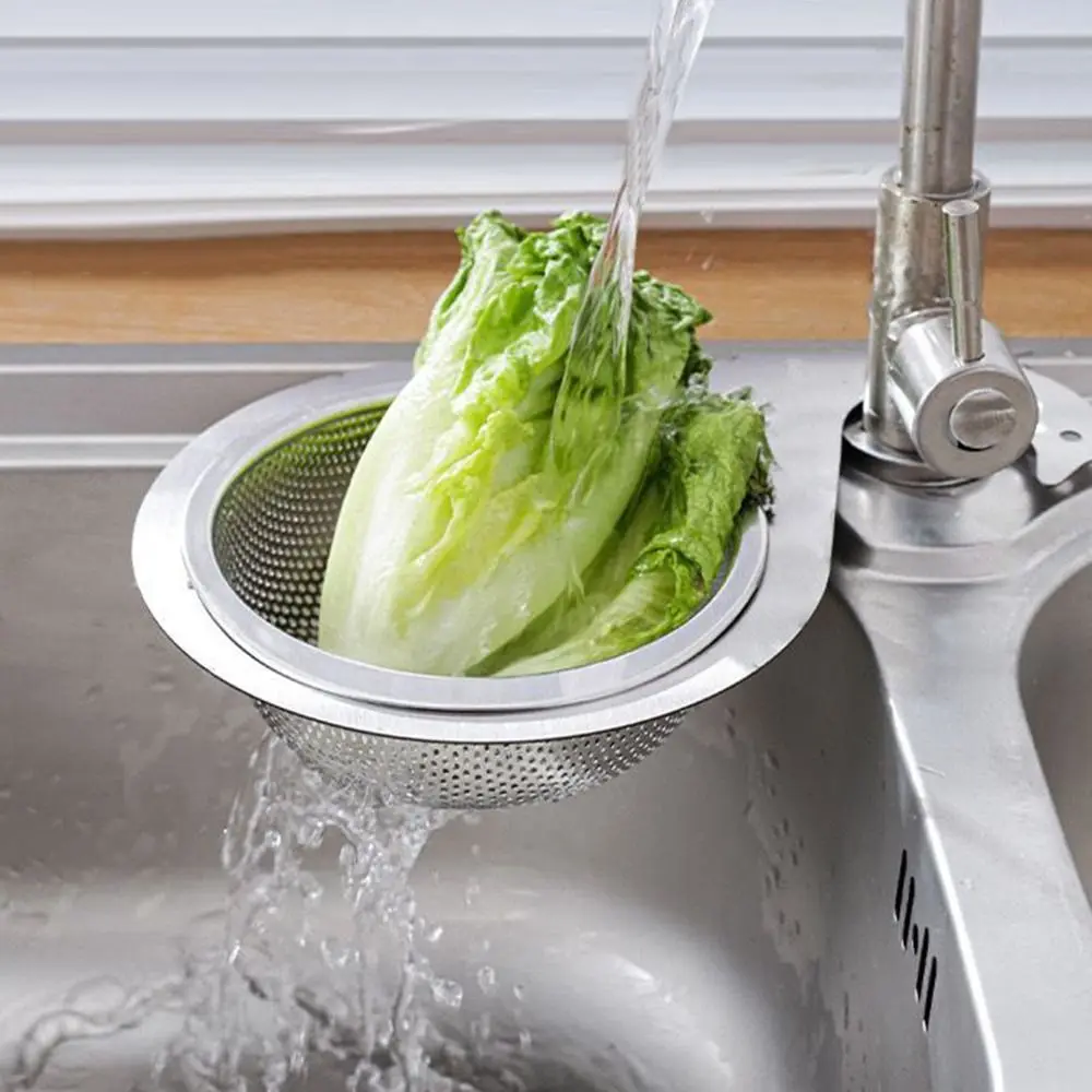 Stainless Steel Kitchen Sink Drain Basket Organizer