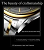 OUPINKE 3170 Classic Men's Watches Imported Japan Automatic Movement Mechanical High end Wristwatch Dual Calendar Display 6