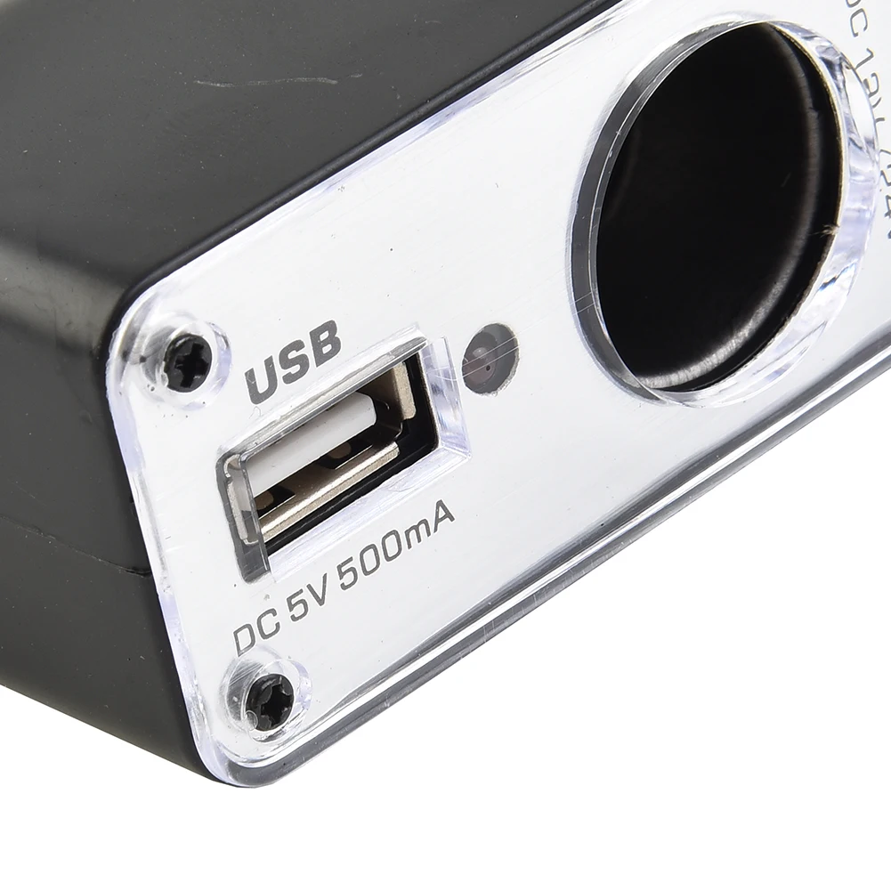 

High Quality New Charger Adapter 12V 12V/5A ABS Accessories Black Car Cigar Lighter Convenient For Digital Camera