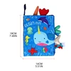 Interactive Montessori Soft Toy Polyester Cloth Book Stimulation Reading Book Early Learning Gift for Baby Teaching Book 6