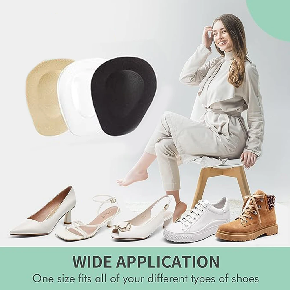 4Pcs Forefoot Pads Orthopedic Insoles Women Soft Silicone Shoes Insoles Relieve Foot Pain Pad Metatarsal Support Insert Cushion