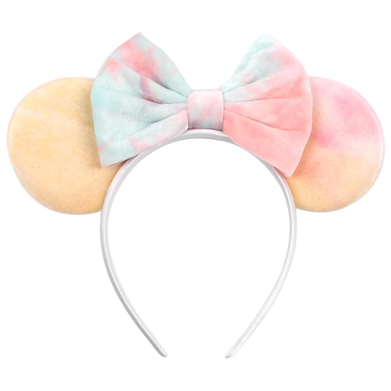 Neue schicke Perlen 3,3" Mausohren Stirnband 5'' Samt Schleife Haarband für Mädchen Festival Party Cosplay DIY Haarschmuck Frauen Geschenk – Detail 21