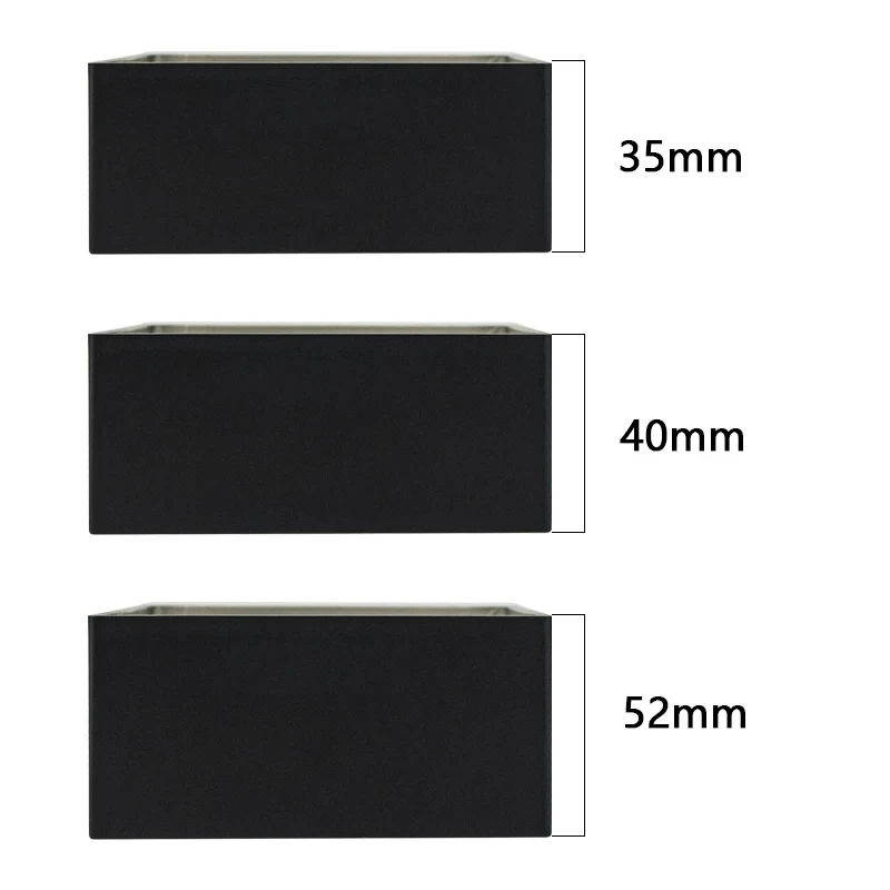 플라스틱 외부 장착 박스 표준 86mm x 86mm, 벽 표면 스위치 소켓 박스 깊이 35mm