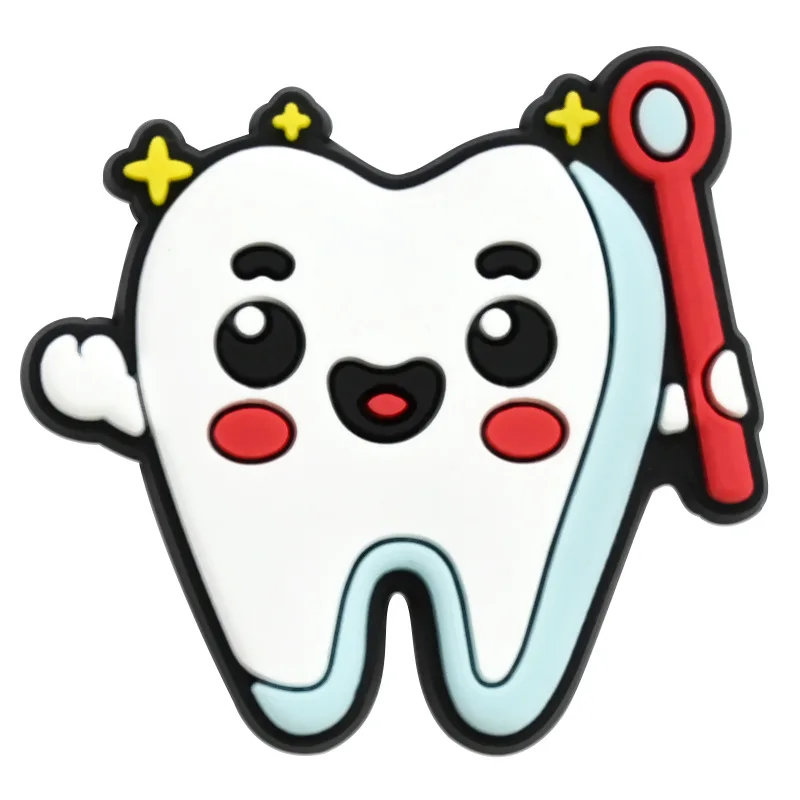 악어 액세서리에 대한 구두 매력 악어 장식 핀에 대한 귀여운 치아 구두 매력 남성 액세서리 청바지 여성 나막신 클립 배지