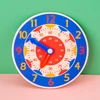Children Montessori Wooden Clock Toys Hour Minute Second Cognition Colorful Clocks Toys for Kids Early Preschool Teaching Aids 1