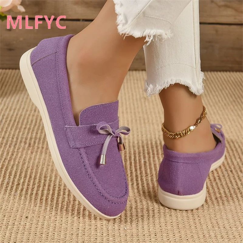 2023 Autumn New Fashion Single Shoe Versatile Flat Bottom Comfortable Lefu Shoes Casual Shoes
