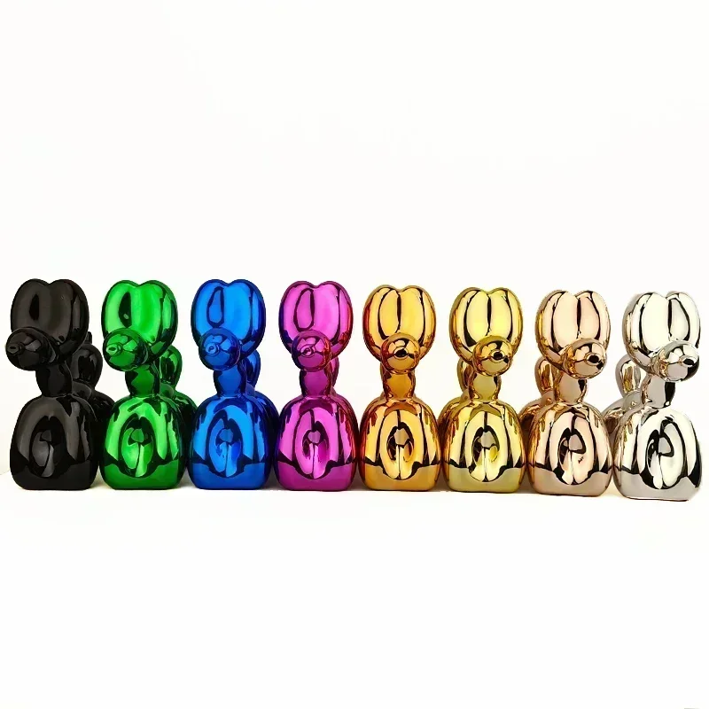 Resin Balloon Dog Sculpture Home Office Nordic Animal Decorative Figurines