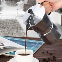 Nouveau Pot Moka en aluminium ménage 50ml-600ml poêle à Latte cafetière classique percolateur à expresso Pot d'extraction de café 1