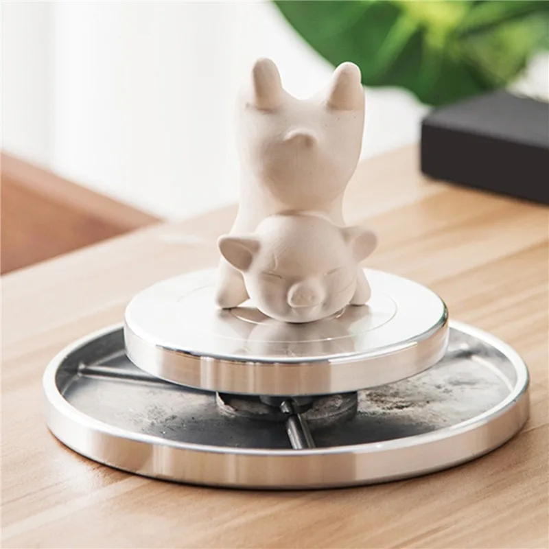 Pottery Turntable Sculpture Turntable pottery wheel spinning turntable Hand-Made Model Base Mounting Table Cake Bonsai Baking Paint Iron Double-Sided Rotating