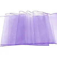 10pcs/lot Pink Organza Chair Sashes Wedding Chair Decoration Ribbons Ties Bow for Cover Banquet Wedding Party Event Mint Green 6