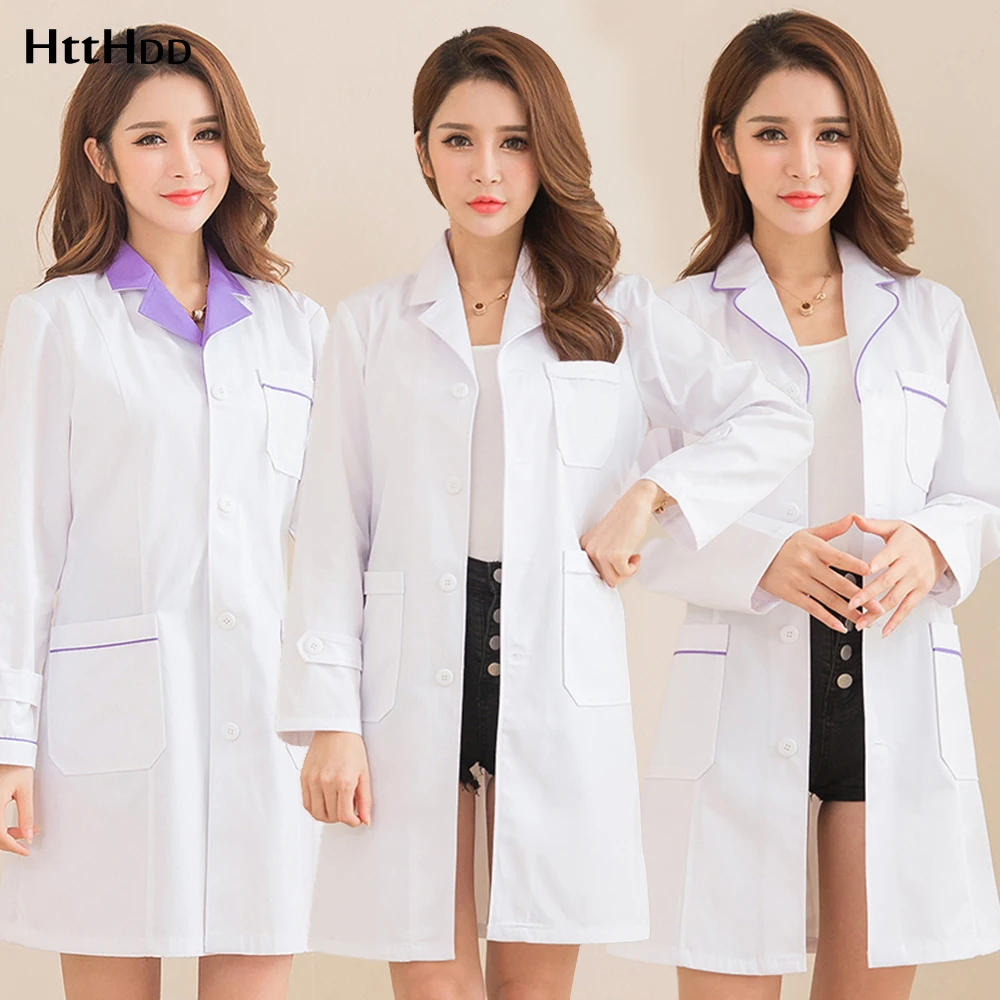 Medical Coat Doctors White Lab Medical Clothes Work White