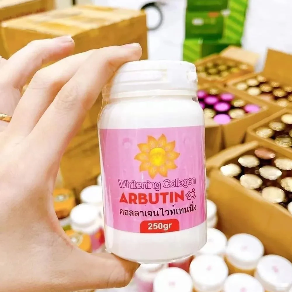 Kem K&iacute;ch Trắng Arbutin, White Collagen Th&aacute;i Lan gi&aacute; cạnh tranh 250g