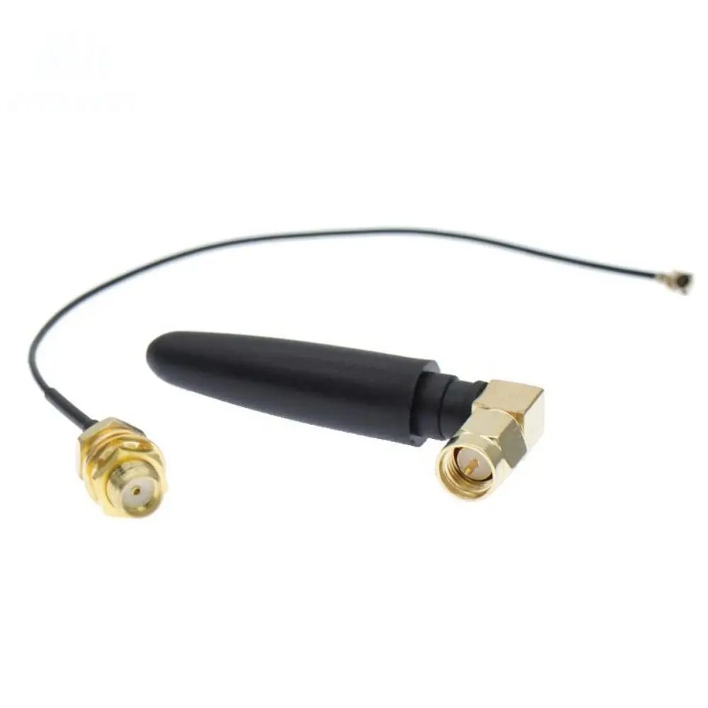 

1Pcs Wifi Antenna GSM/2.4G 2dBi Bent Bluetooth Antenna SMA to IPEX Cable Internal Needle Glue Stick Antenna