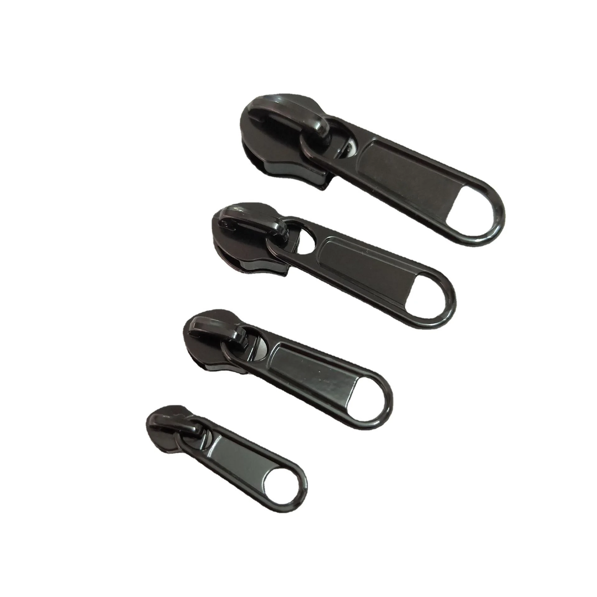 New 100pcs Lengthen 3# 5# 8# 10# Nylon Zipper Sliders Fix Silver Black Zipper Heads Sewing Clothes Replacement Zip DIY Accessory