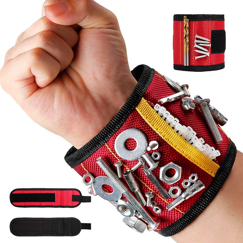 New strong magnetic wrist strap screw nut bolt drill repair kit storage box portable tool bag soft tool bag