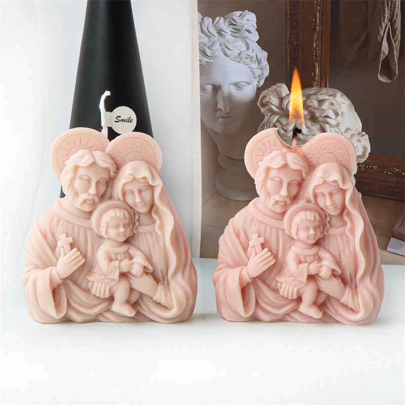 Holy Family Candle Mold 5