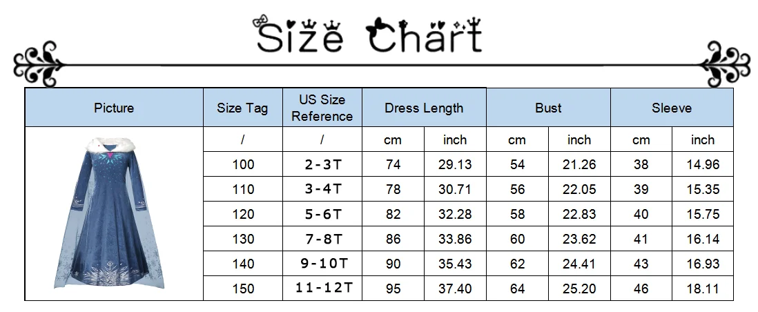 Disney Princess Dress For Girl Elsa Anna Rapunzel Costume Kid Birthday Party Clothes Carnival Cosplay Frozen1/2 Cinderella